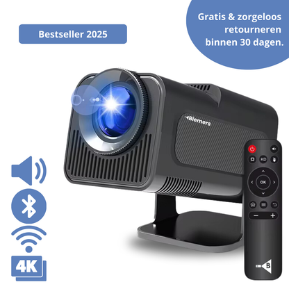 Biemers™ Pro - 180° Draagbare Projector met WiFi